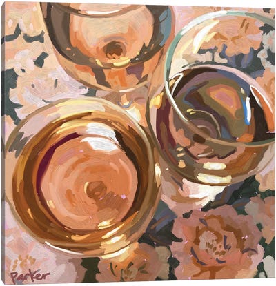 Rosé All Day Canvas Art Print - Food & Drink Still Life