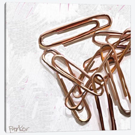 Paperclips Canvas Print #TEP84} by Teddi Parker Canvas Art