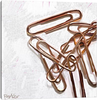 Paperclips Canvas Art Print