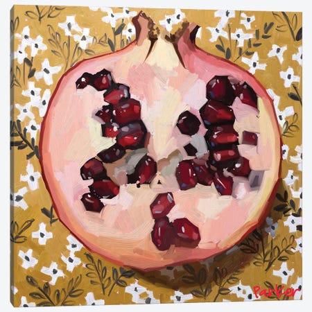 Pomegranate Patterns Canvas Print #TEP88} by Teddi Parker Canvas Art Print