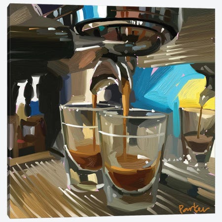 Double Espresso Canvas Print #TEP90} by Teddi Parker Canvas Art