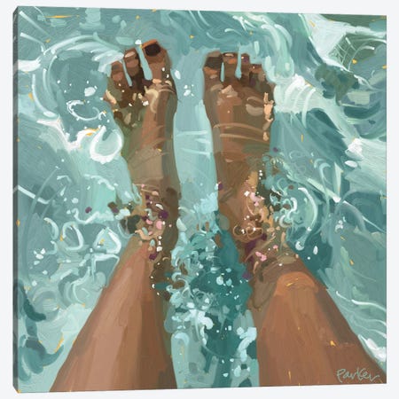 Pool Day Canvas Print #TEP91} by Teddi Parker Canvas Wall Art