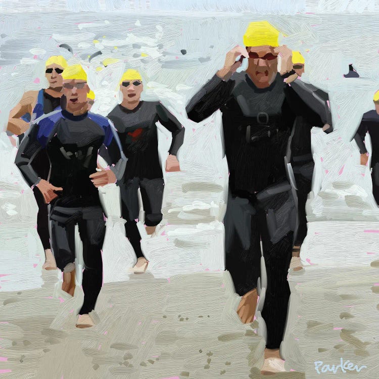 Triathlon by Teddi Parker wall art