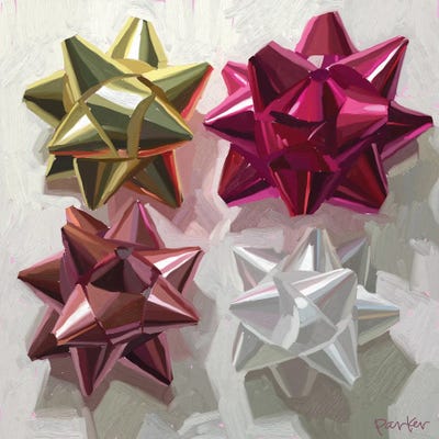 Holiday Bows by Teddi Parker art print