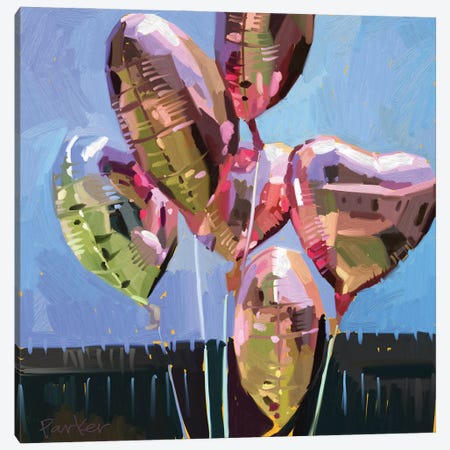 Backyard Balloons Canvas Print #TEP99} by Teddi Parker Canvas Artwork