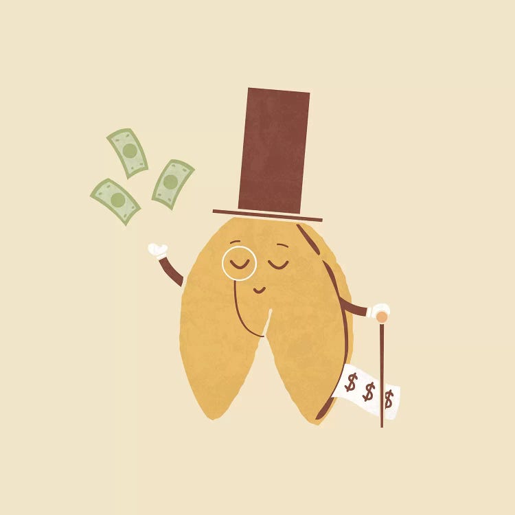 Fortune Cookie by HandsOffMyDinosaur wall art