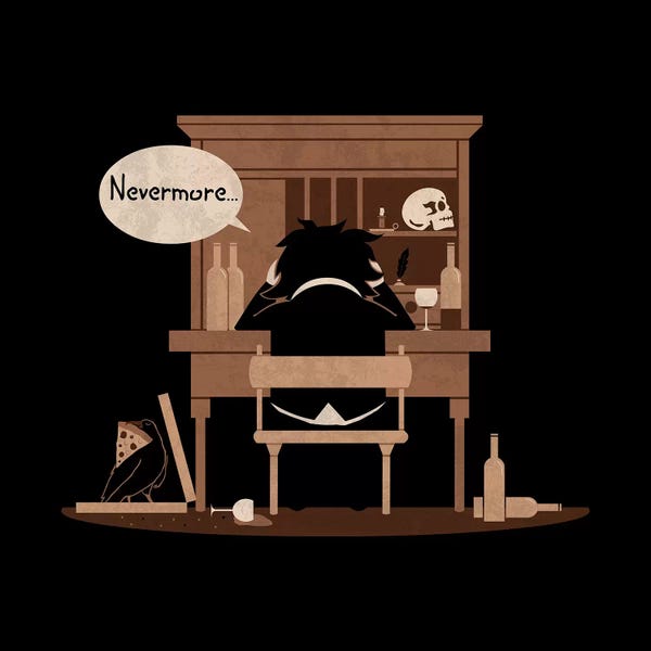 Edgar Allan Poe: Hangover by HandsOffMyDinosaur