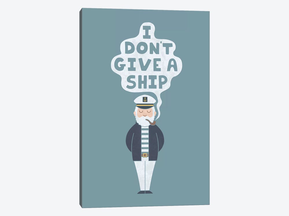 Indifferent Captain by HandsOffMyDinosaur 1-piece Canvas Wall Art