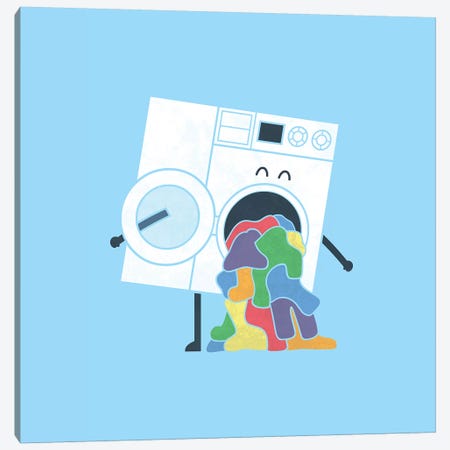 Laundry Day Canvas Print #TEZ28} by HandsOffMyDinosaur Canvas Print