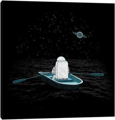 Space Odyssey Canvas Art Print - Astronaut Art