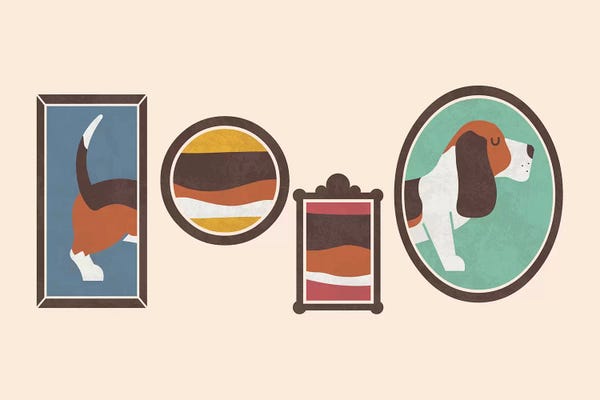 Basset Hounds: The Portrait by HandsOffMyDinosaur