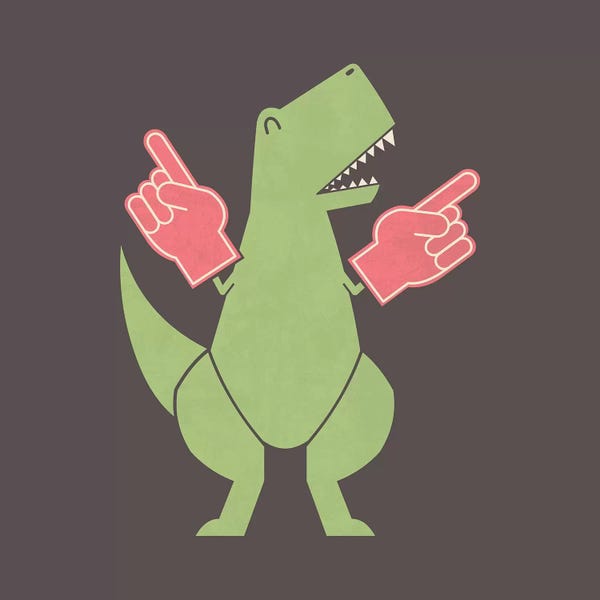 Kids Dinosaur Art: Yay Big Hands by HandsOffMyDinosaur