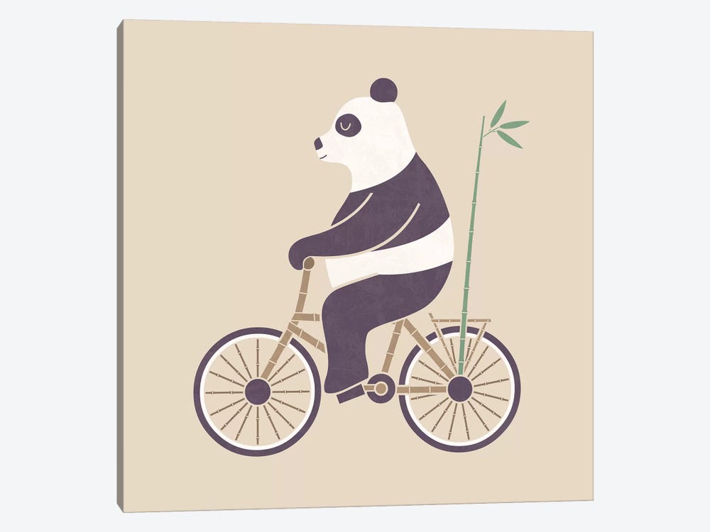Bamboo Bicycle by HandsOffMyDinosaur 1-piece Canvas Art Print