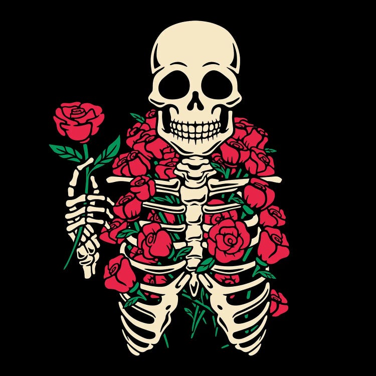 Romantic Rose Skeleton