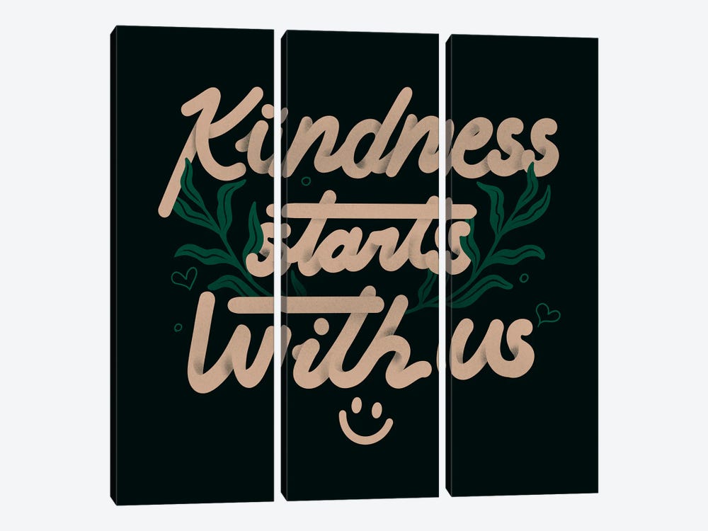 Kindness Starts With Us by Tobias Fonseca 3-piece Art Print