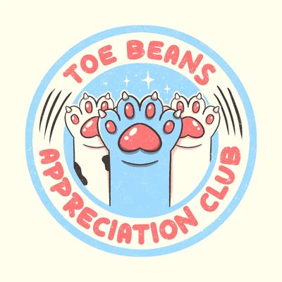 Toe Beans Appreciation Club by Tobias Fonseca canvas print