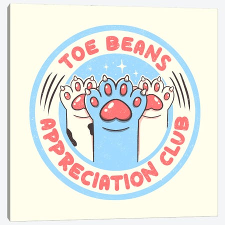 Toe Beans Appreciation Club Canvas Print #TFA1049} by Tobias Fonseca Canvas Artwork