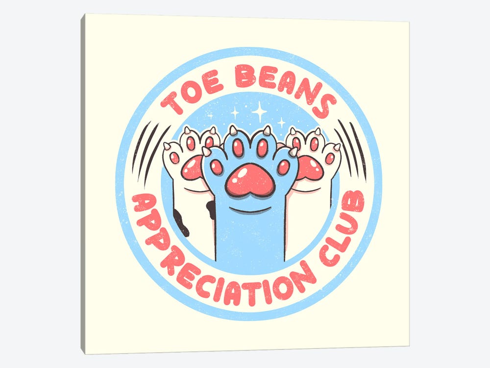 Toe Beans Appreciation Club by Tobias Fonseca 1-piece Canvas Art Print