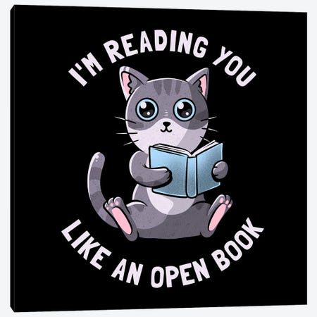 I'm Reading You Like An Open Book Canvas Print #TFA1057} by Tobias Fonseca Canvas Artwork