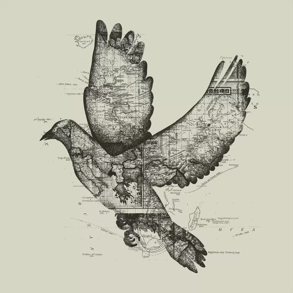 Kids Map Art: Wanderlust by Tobias Fonseca