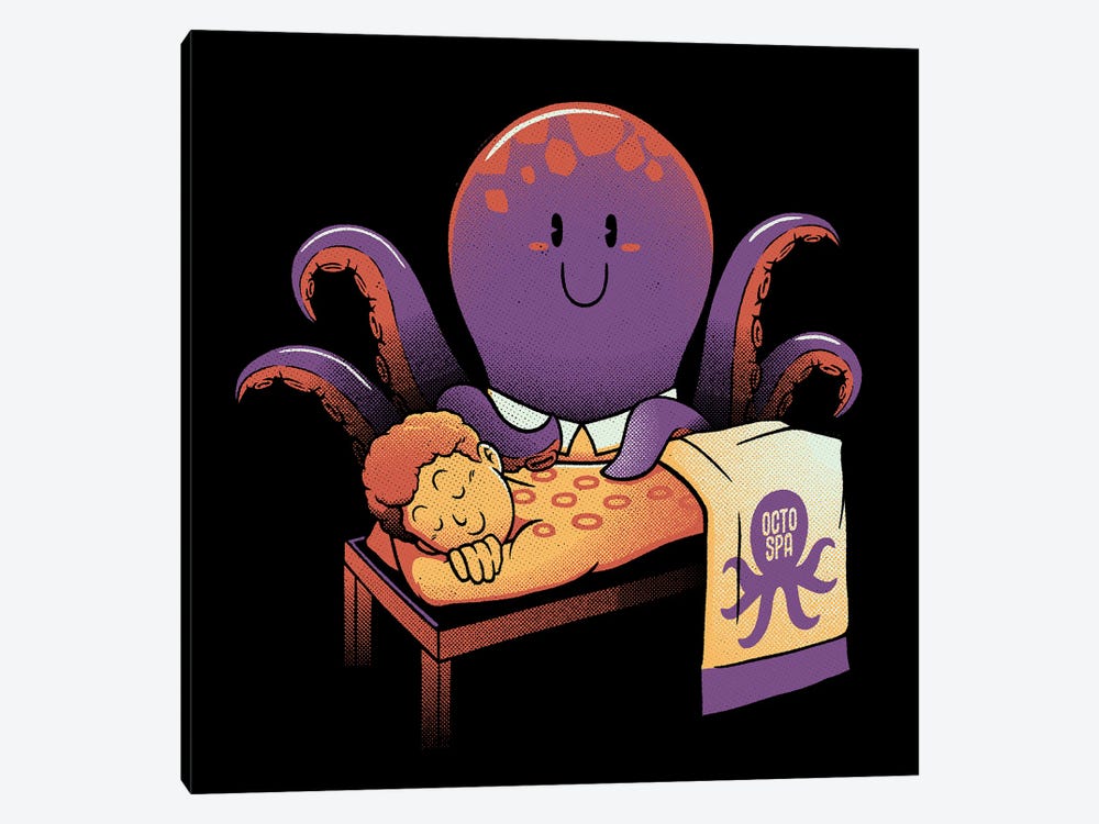 Cupping Therapy Octopus Massage by Tobias Fonseca 1-piece Canvas Print
