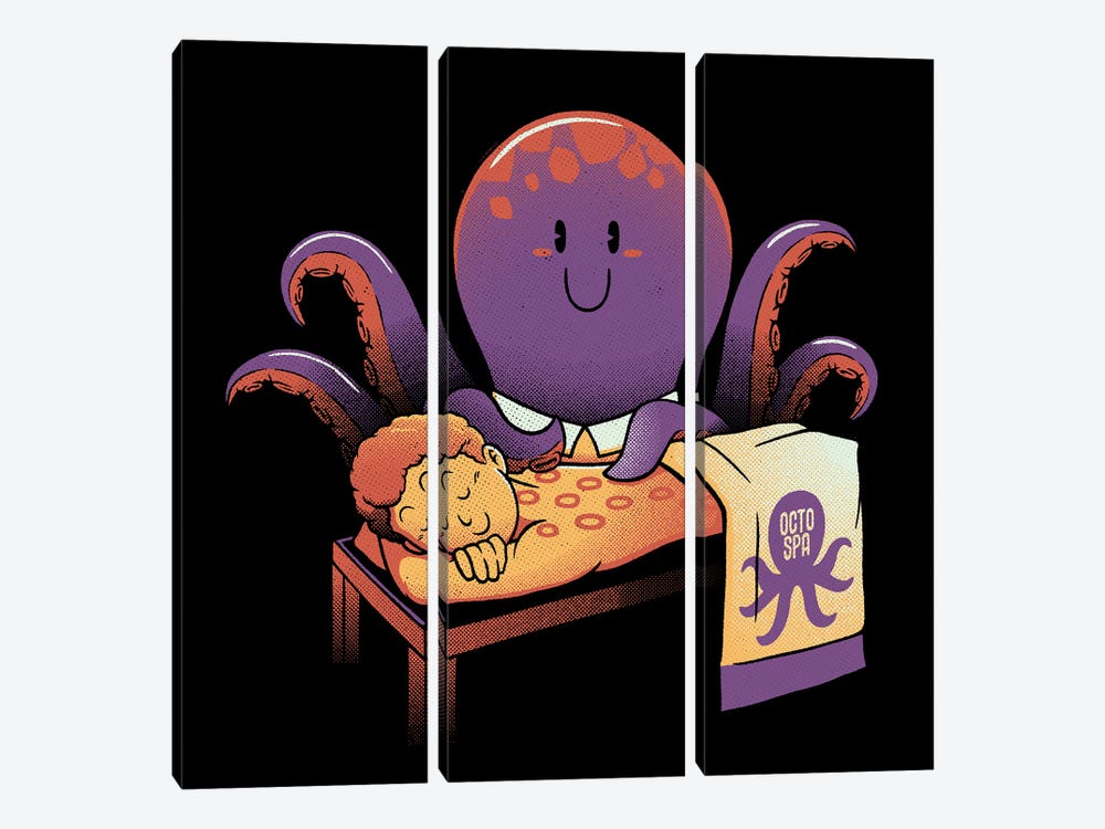 Cupping Therapy Octopus Massage by Tobias Fonseca 3-piece Canvas Art Print