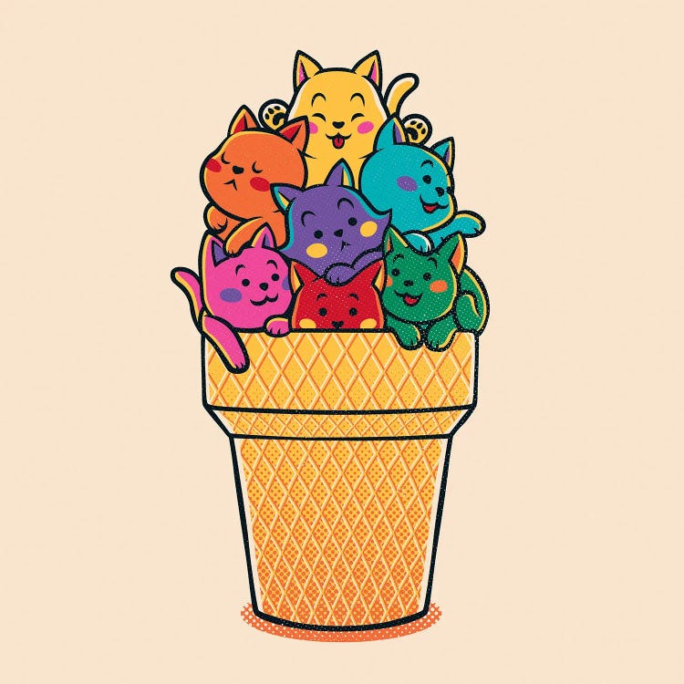 Rainbow Cats Icecream