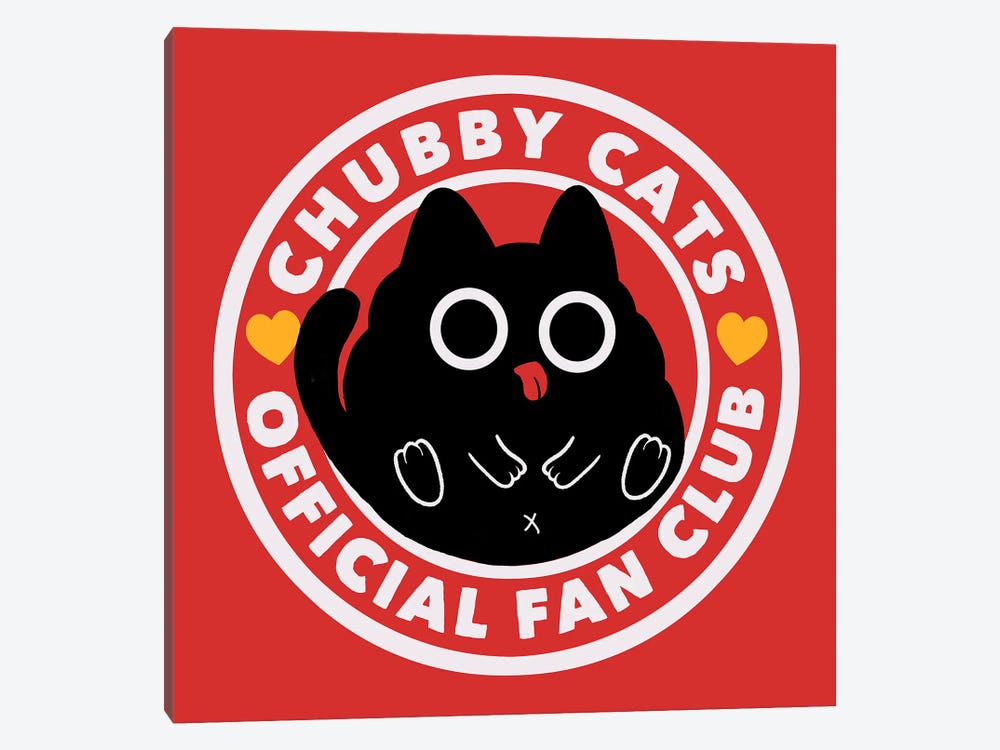 Chubby Cats Official Fan Club by Tobias Fonseca 1-piece Canvas Art Print