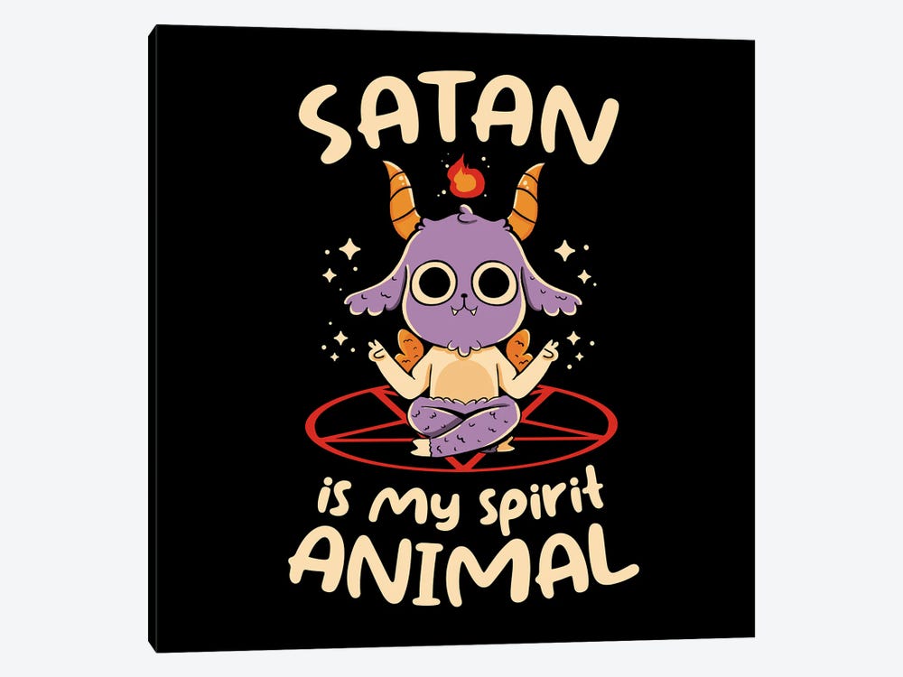 Satan Is My Spirit Animal by Tobias Fonseca 1-piece Canvas Wall Art