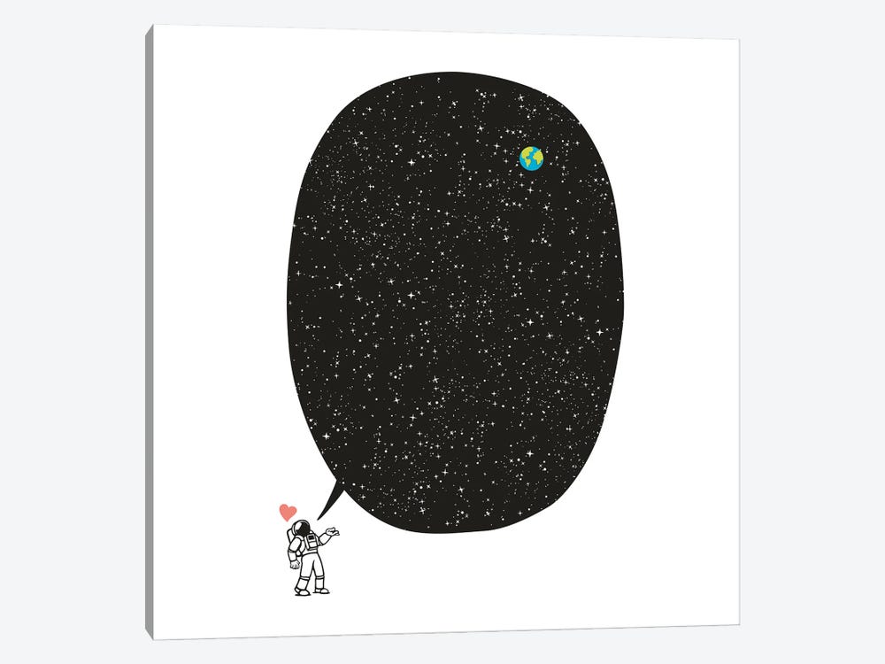 Astronaut Talking About The Infinite Cosmos by Tobias Fonseca 1-piece Canvas Wall Art