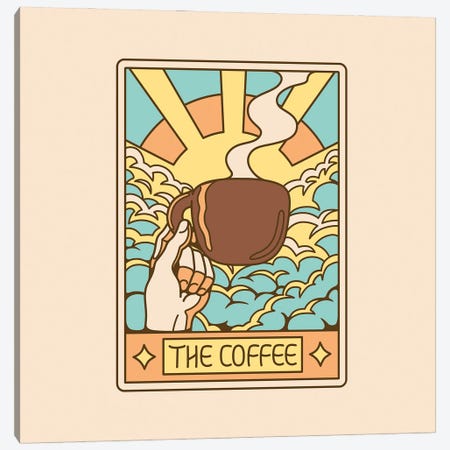The Coffee Tarot Card Canvas Print #TFA1115} by Tobias Fonseca Canvas Art Print