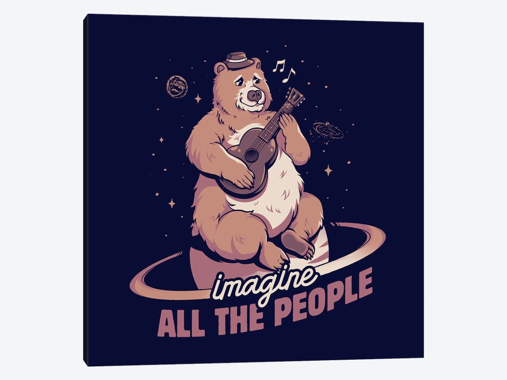 Imagine All The People by Tobias Fonseca 1-piece Canvas Wall Art