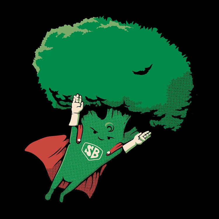 Super Broccoli Vegan Hero