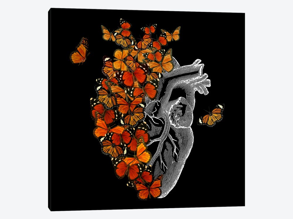 Monarch Butterfly Heart by Tobias Fonseca 1-piece Art Print