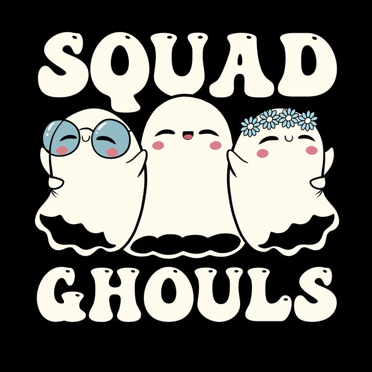 Squad Ghouls Halloween Cute Ghosts