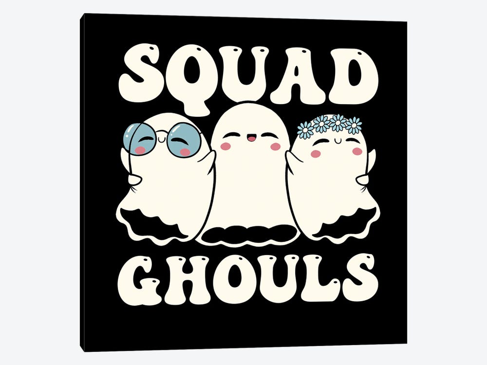 Squad Ghouls Halloween Cute Ghosts by Tobias Fonseca 1-piece Art Print