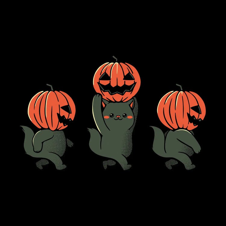 Halloween Pumpkin Cats