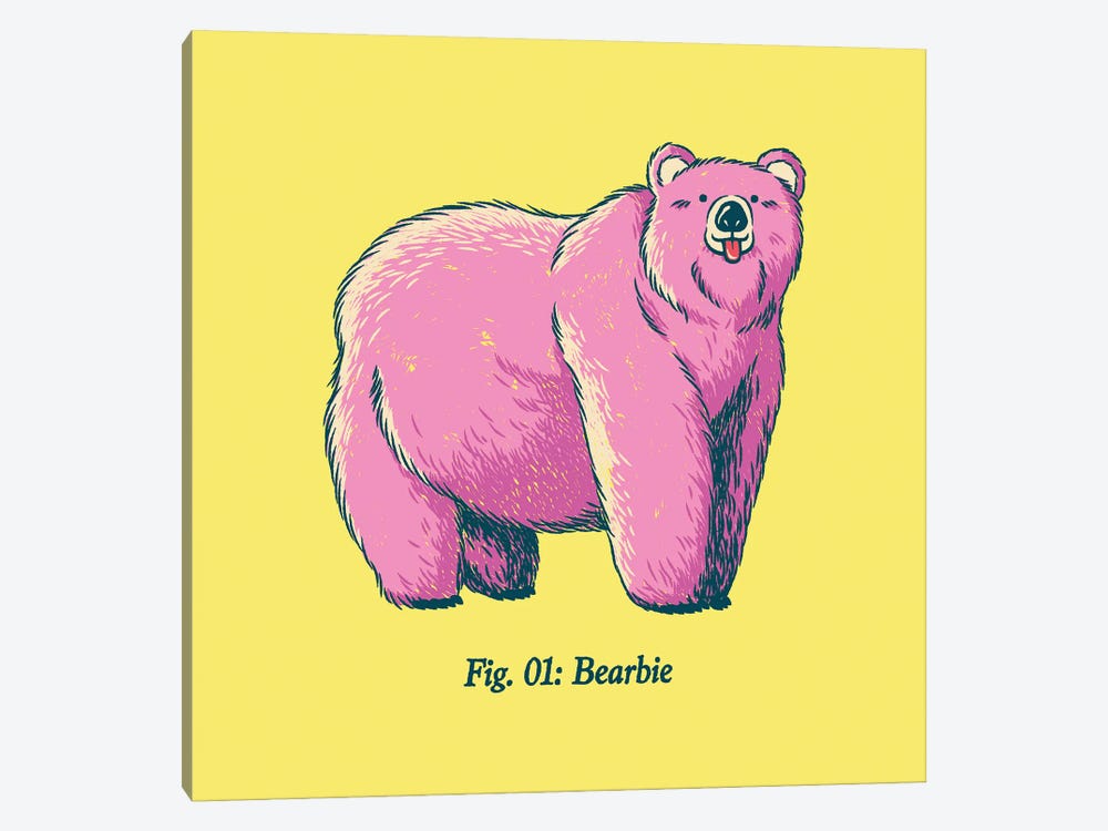 Bearbie Pink Bear by Tobias Fonseca 1-piece Canvas Print