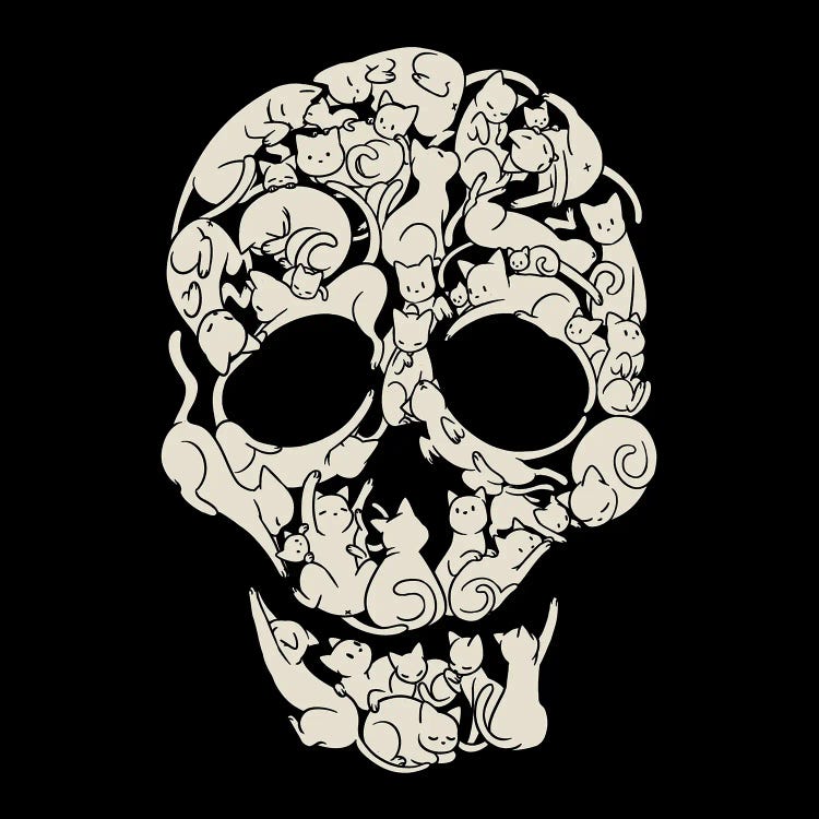 Cat Skeleton Skull