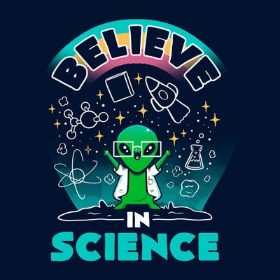 Believe In Science Alien by Tobias Fonseca art print