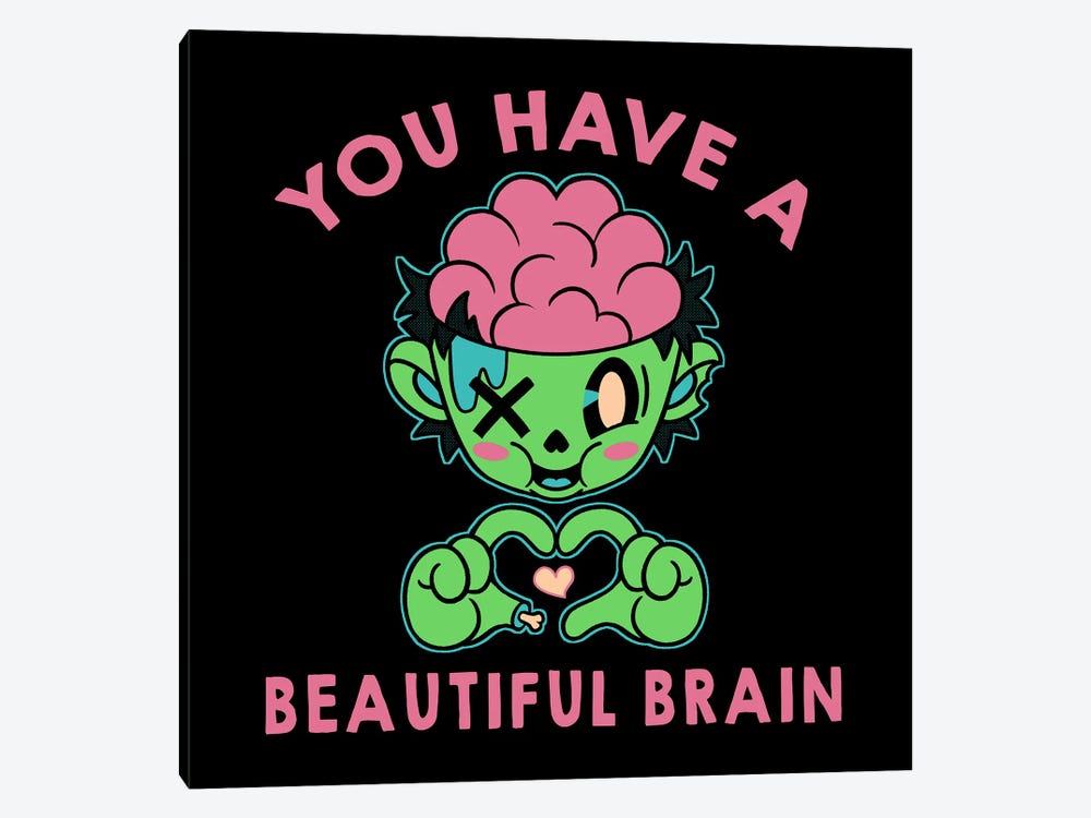 You Have A Beautiful Brain by Tobias Fonseca 1-piece Canvas Art Print