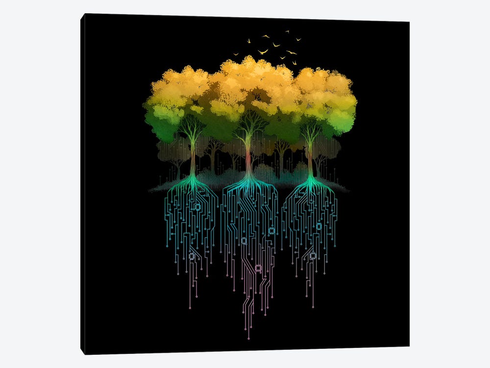 Connection Forest by Tobias Fonseca 1-piece Canvas Artwork