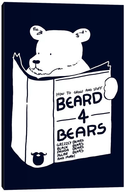 Beard For Bears Canvas Art Print - Literature Art