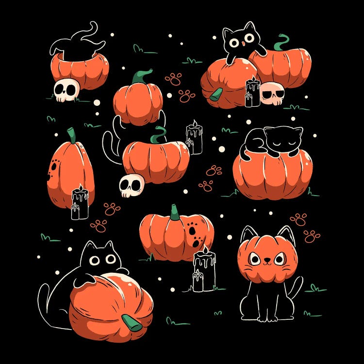 Pumpkin Halloween Cats