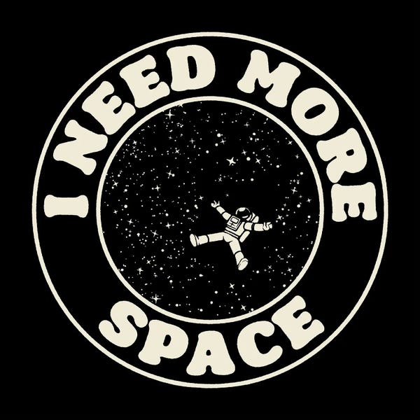 Office Humor: I Need More Space Stamp by Tobias Fonseca
