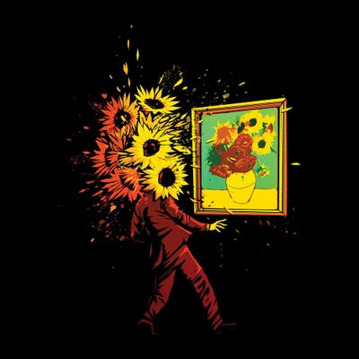 Van Gogh's Sunflowers by Tobias Fonseca multi panel art