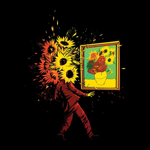 Tobias Fonseca: Van Gogh's Sunflowers by Tobias Fonseca