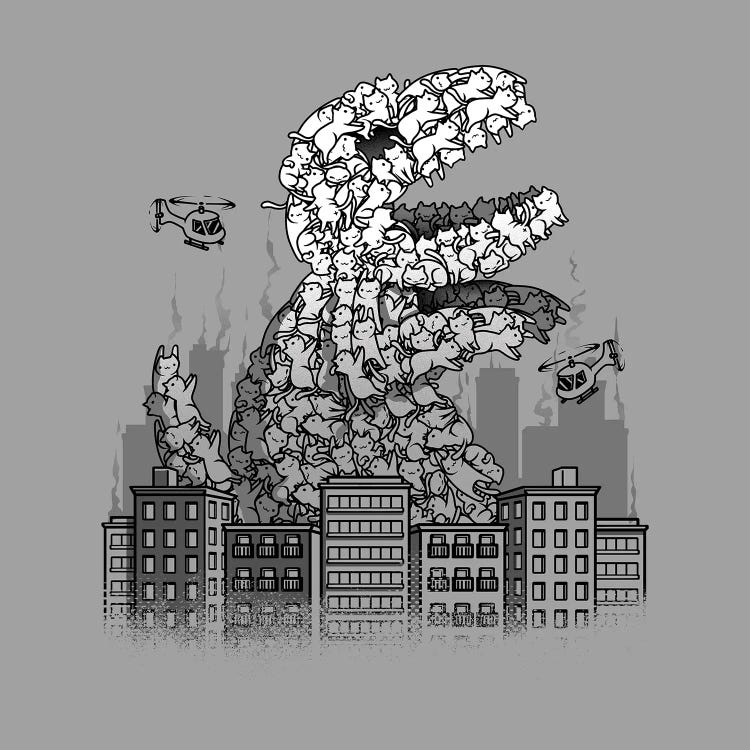 Catzilla by Tobias Fonseca wall art