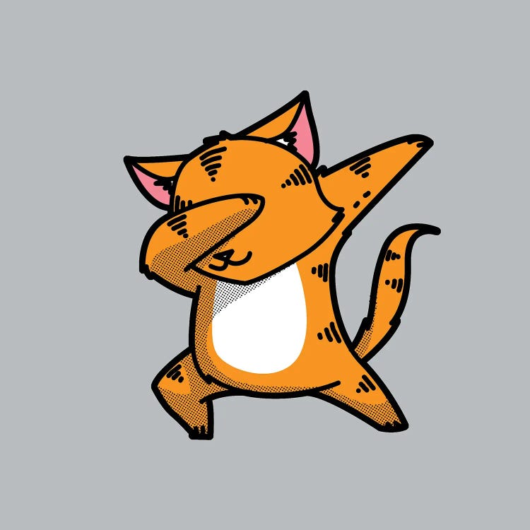 Dabbing Cat