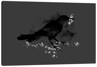 Broken Strings Canvas Art Print - Crow Art